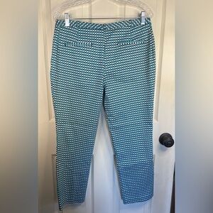 Worthington geometric pattern dress ‎ cropped pants.